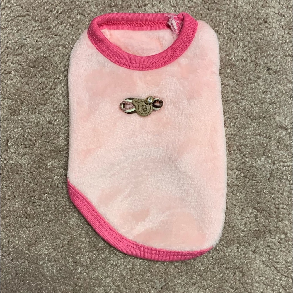 Medium Pink Bear Pet Sweatshirt
